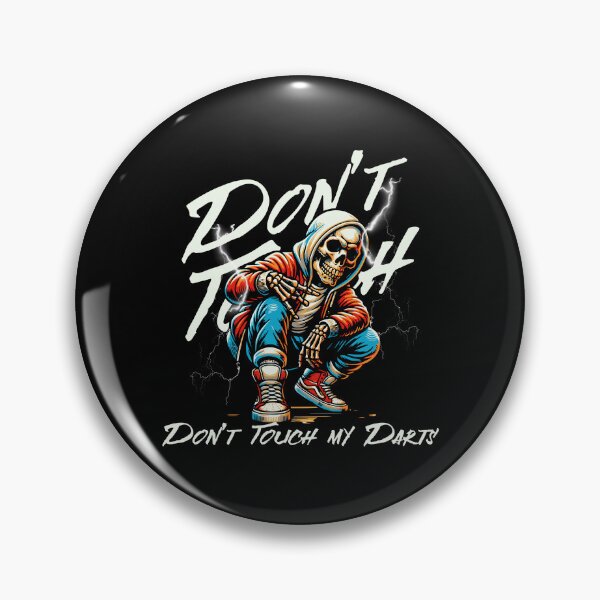 Item preview, Provocative dart motif with street art skeleton and a clear message for real dart players. designed and sold by New Vision by ToMz.