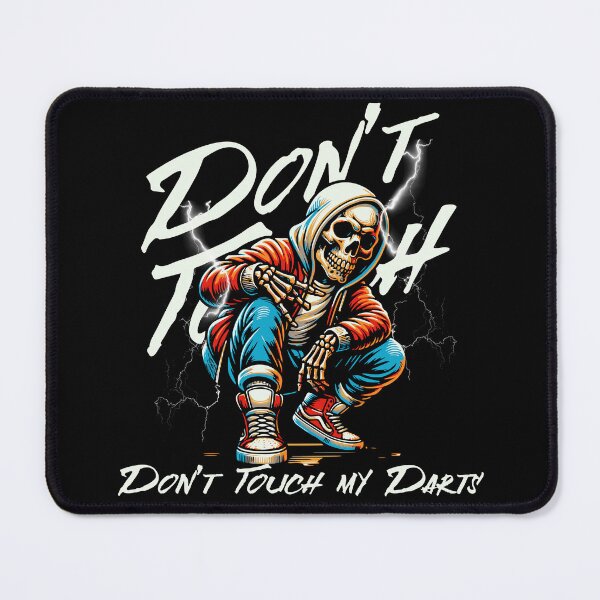 Item preview, Provocative dart motif with street art skeleton and a clear message for real dart players. designed and sold by New Vision by ToMz.