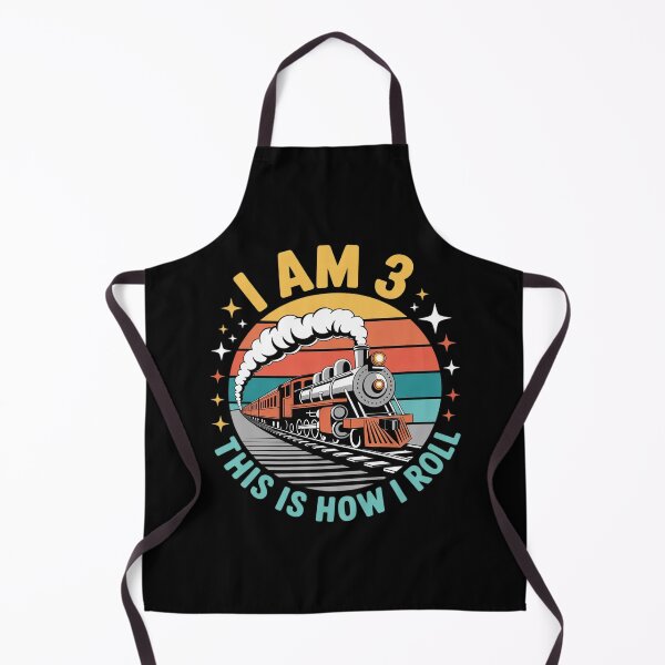 Item preview, I Am 3 This Is How I Roll Boys Train Fun 3rd Birthday Party designed and sold by DigitaldeligArt.
