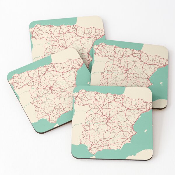 Item preview, Ilustración del mapa de España designed and sold by MapsByLeo.