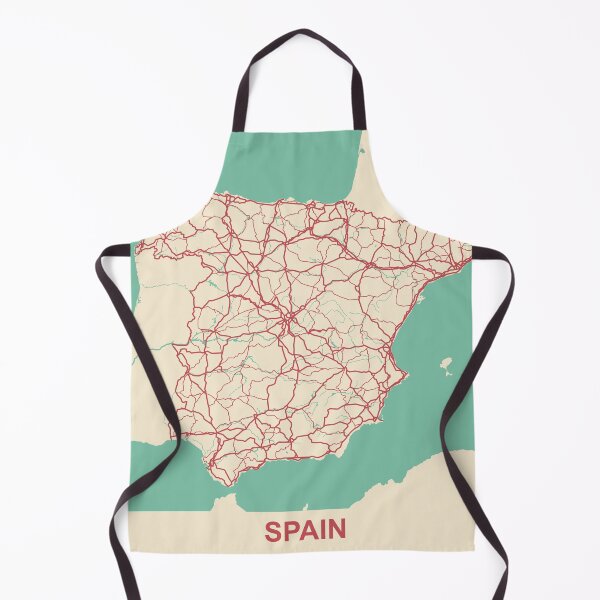 Item preview, Spain Map Illustration  designed and sold by MapsByLeo.