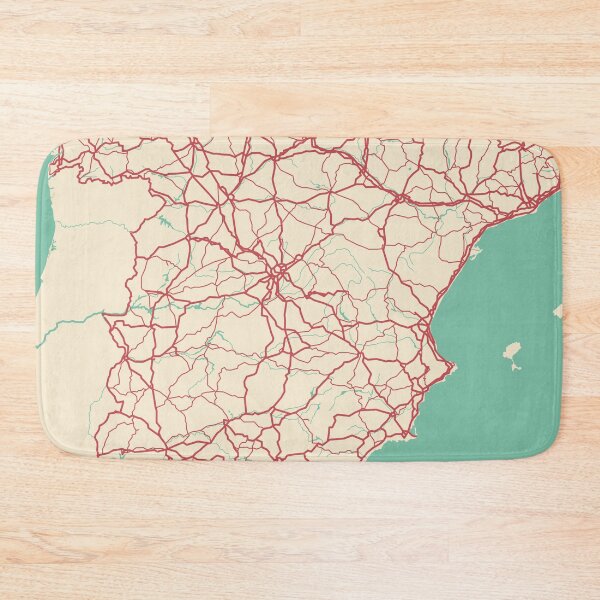 Item preview, Spain Map Illustration  designed and sold by MapsByLeo.