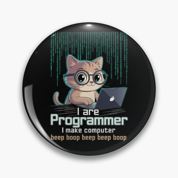 Item preview, I Are Programmer I Make Computer Beep Boop Cat Lovers designed and sold by MarkLeedsArt.