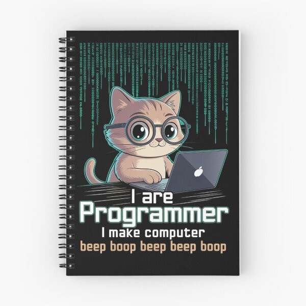 Item preview, I Are Programmer I Make Computer Beep Boop Cat Lovers designed and sold by MarkLeedsArt.