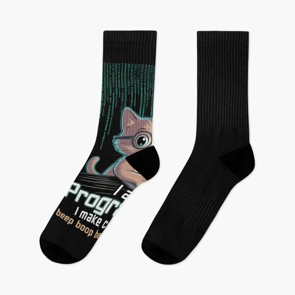 Item preview, I Are Programmer I Make Computer Beep Boop Cat Lovers designed and sold by MarkLeedsArt.