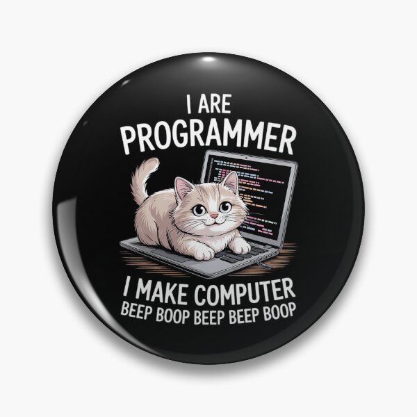Item preview, I Are Programmer I Make Computer Beep Boop Cute Cat designed and sold by DigitaldeligArt.