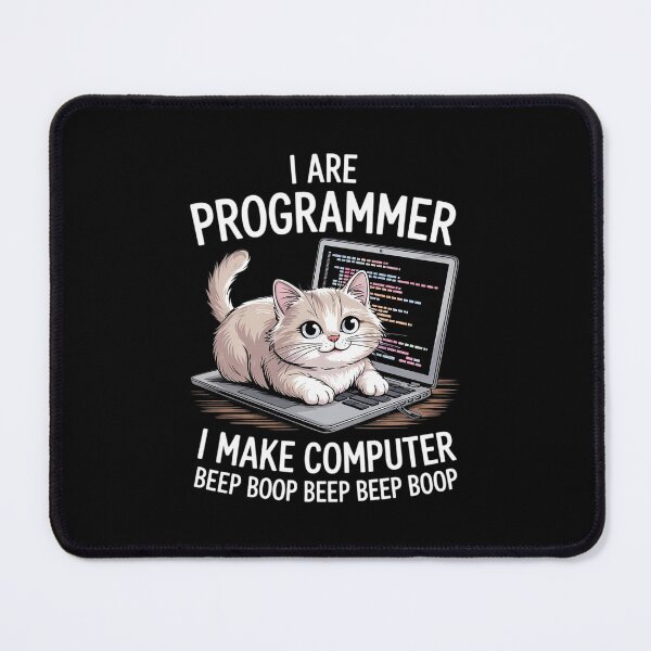 Item preview, I Are Programmer I Make Computer Beep Boop Cute Cat designed and sold by DigitaldeligArt.