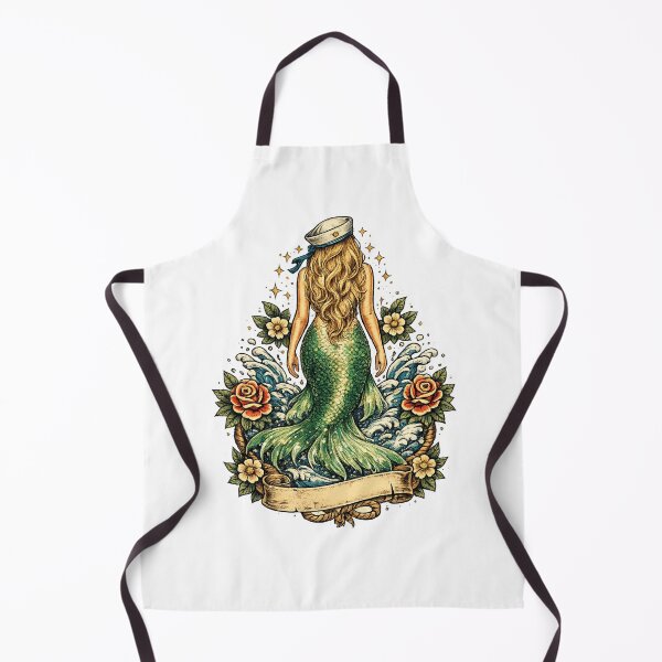 Item preview, Seafaring tales of the deep – Maritime mermaid in vintage style designed and sold by Fies-und-Fein.