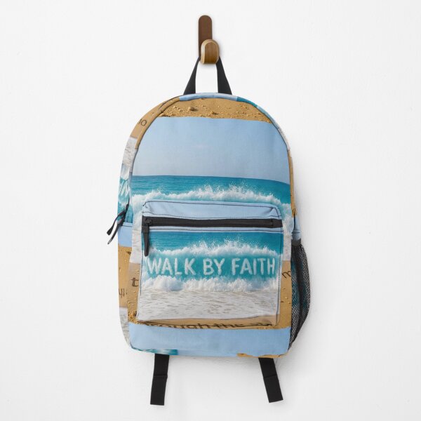 Item preview, WALK BY FAITH - Through the Storm - Ocean Wave Art designed and sold by Urban-InkStudio.