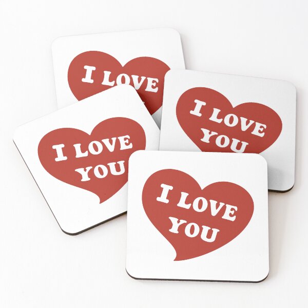 Item preview, I Love You Red Heart Art designed and sold by Nattaporn.