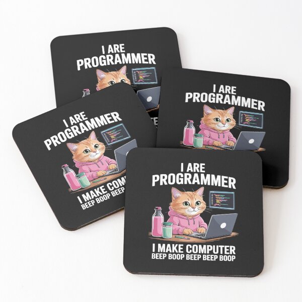 Item preview, I Are Programmer. I make Computer Beep Boop Cat Coding designed and sold by DigitaldeligArt.