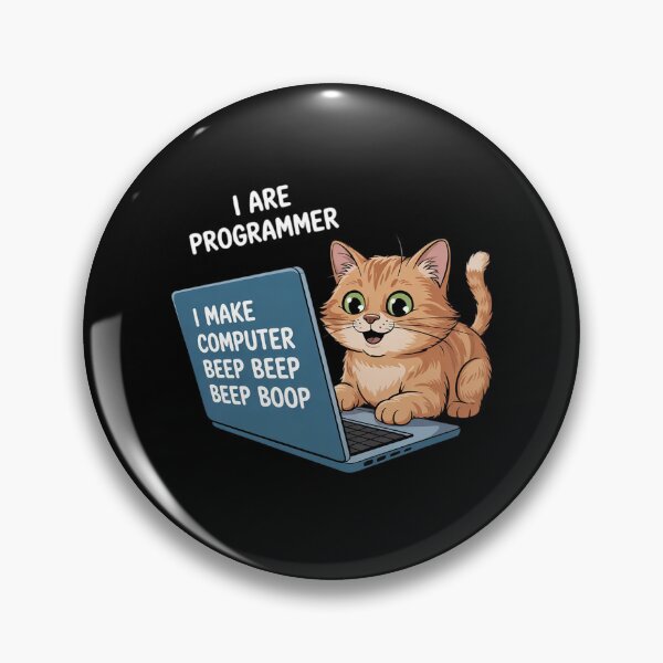 Artikelvorschau, Ich bin Programmierer. Ich lasse Computer piepen. Süße Katze. entworfen und verkauft von MarkLeedsArt.