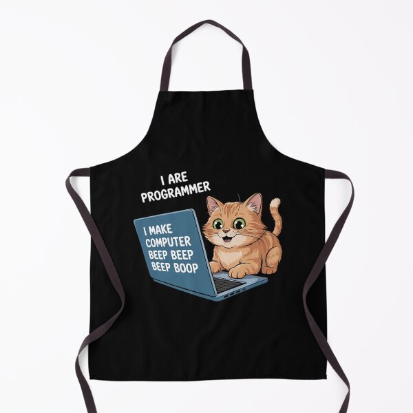 Item preview, I Are Programmer I Make Computer Beep Cute Cat designed and sold by MarkLeedsArt.