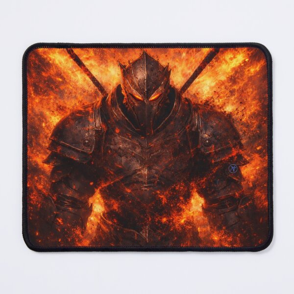Item preview, Inferno Warrior – Dark Fantasy Fire Knight Art by NegarTv Designs designed and sold by NegarTv Designs.
