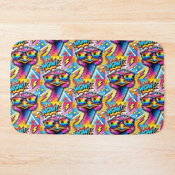 Item preview, Pop Art Ostrich – Tropical Comic Vibes designed and sold by Dogandesighn.