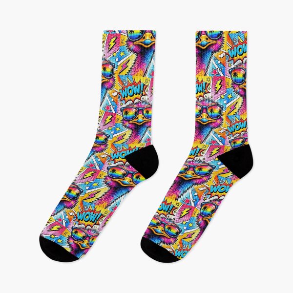 Item preview, Pop Art Ostrich – Tropical Comic Vibes designed and sold by Dogandesighn.