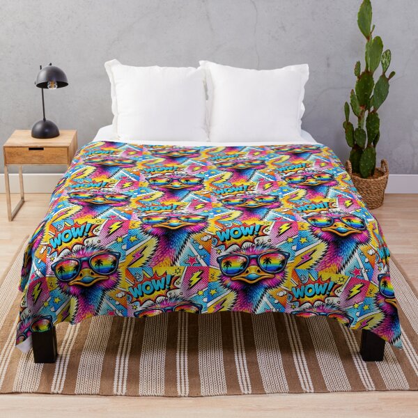 Item preview, Pop Art Ostrich – Tropical Comic Vibes designed and sold by Dogandesighn.