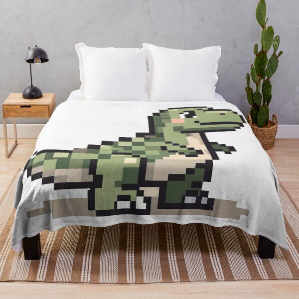 Item preview, Cute Pixel Dinosaur – Retro 8-Bit Dino Pixel Art designed and sold by onlin3boutiqu3.