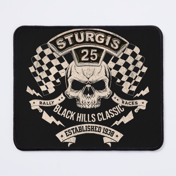 Item preview, Sturgis Motorcycle Rally Races 2025 Black Hills Biker  designed and sold by Route66art.
