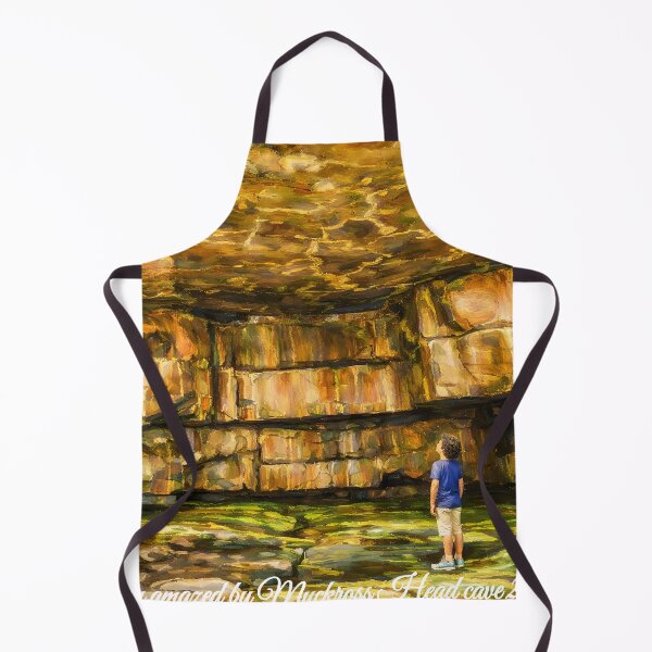 Item preview, Muckross Head cave amazes young boy oil painting format designed and sold by OliDesigns.