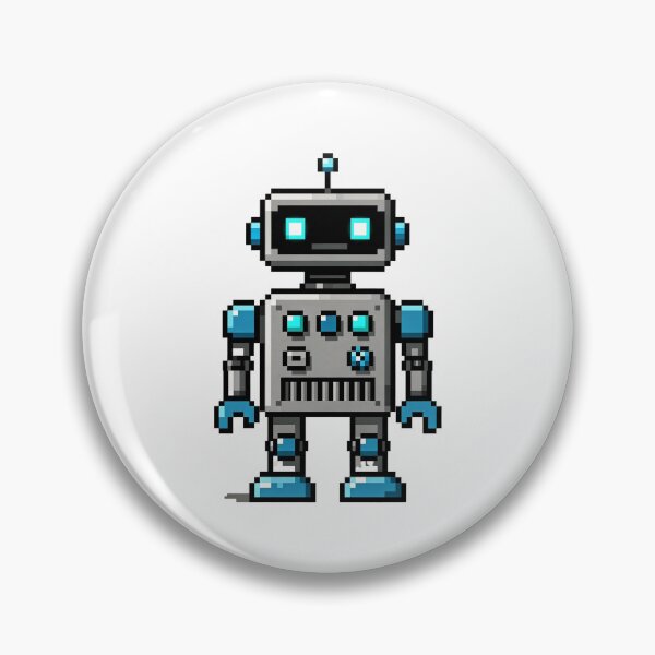 Artikelvorschau, Niedlicher Pixelroboter – Retro-8-Bit-Roboter-Pixelkunst entworfen und verkauft von onlin3boutiqu3.