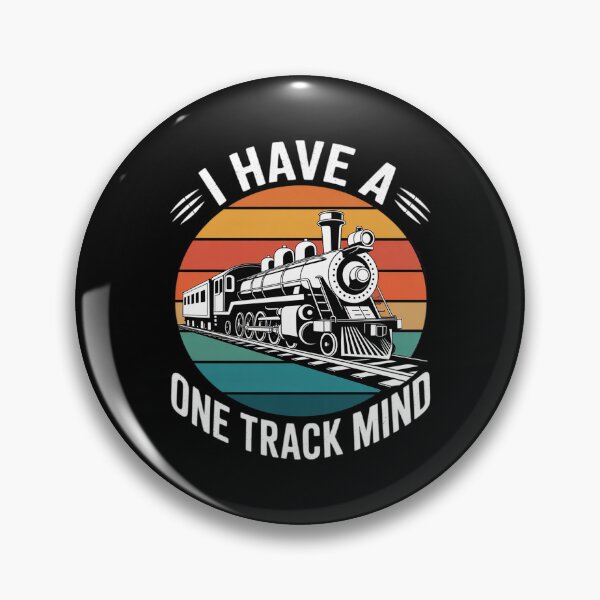 Item preview, I Have A One Track Mind - Trainspotter Model Train Railroad7 designed and sold by MarkLeedsArt.