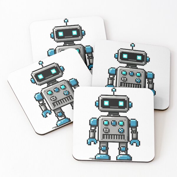 Item preview, Lindo robot de píxeles: arte retro de píxeles de 8 bits designed and sold by onlin3boutiqu3.