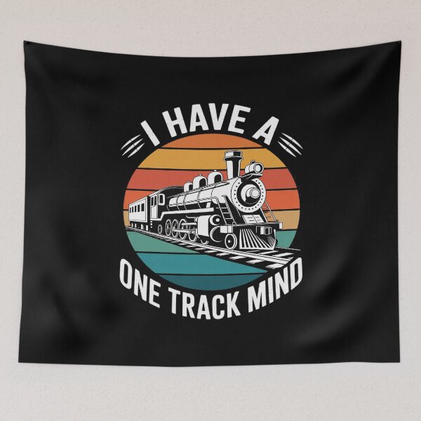 Item preview, I Have A One Track Mind - Trainspotter Model Train Railroad7 designed and sold by MarkLeedsArt.