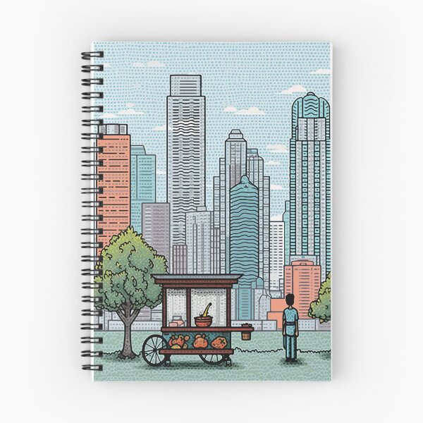 Item preview, Asian food stall selling hot meals on a city street designed and sold by y-a-y.