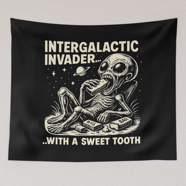 Item preview, Intergalactic Invader designed and sold by Cats and Other Things.