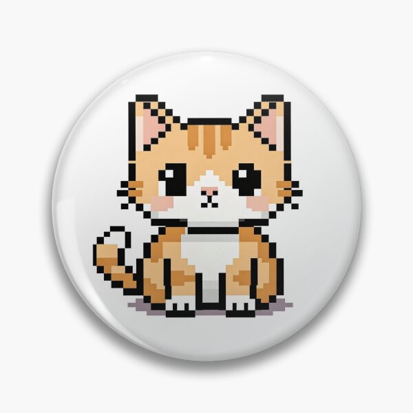 Item preview, Cute Pixel Cat – Retro 8-Bit Kitty Pixel Art designed and sold by onlin3boutiqu3.