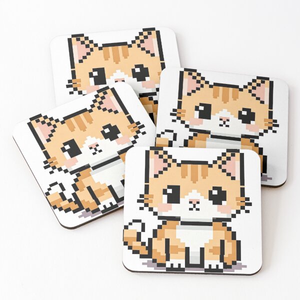 Item preview, Cute Pixel Cat – Retro 8-Bit Kitty Pixel Art designed and sold by onlin3boutiqu3.
