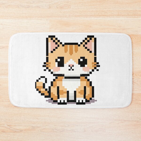 Item preview, Cute Pixel Cat – Retro 8-Bit Kitty Pixel Art designed and sold by onlin3boutiqu3.