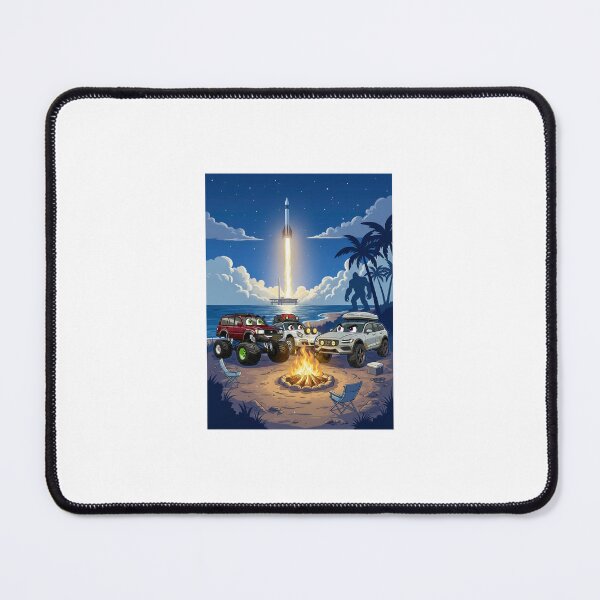 Item preview, FL Space Coast Rocket Launch Camping Site with 4x4 Friends designed and sold by zu13.