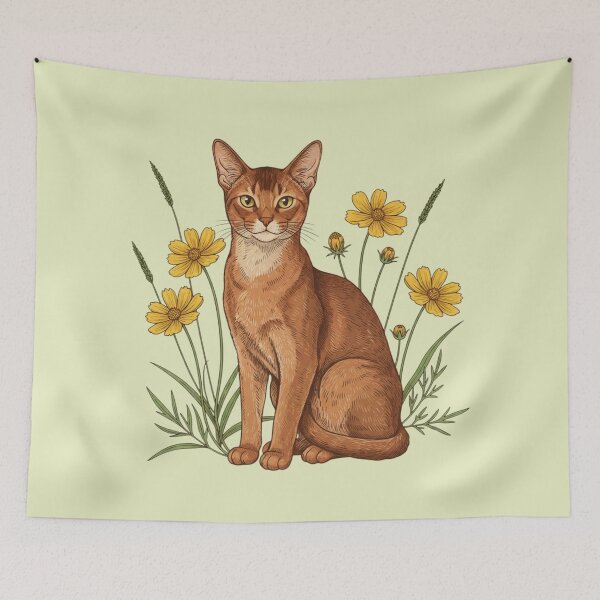 Item preview, Abyssinian Feline Garden Aesthetic designed and sold by BirdsnStuff.