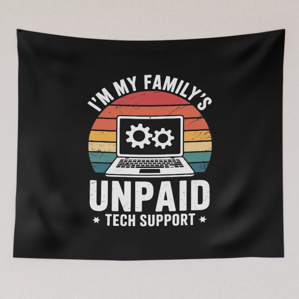 Item preview, I'm My Family's Unpaid Tech Support Computer Engineer 1 designed and sold by MarkLeedsArt.