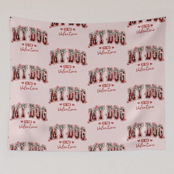 Item preview, My Dog is my Valentine College Font designed and sold by BKDIGITALSHOP.