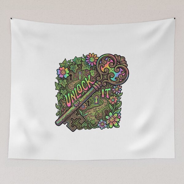 Item preview, Psychedelic Nature Keyhole designed and sold by AliveStyle.