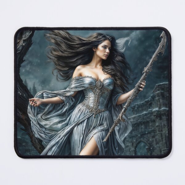 Item preview, The White Death Goddess Morena designed and sold by AliceWhiteDF.