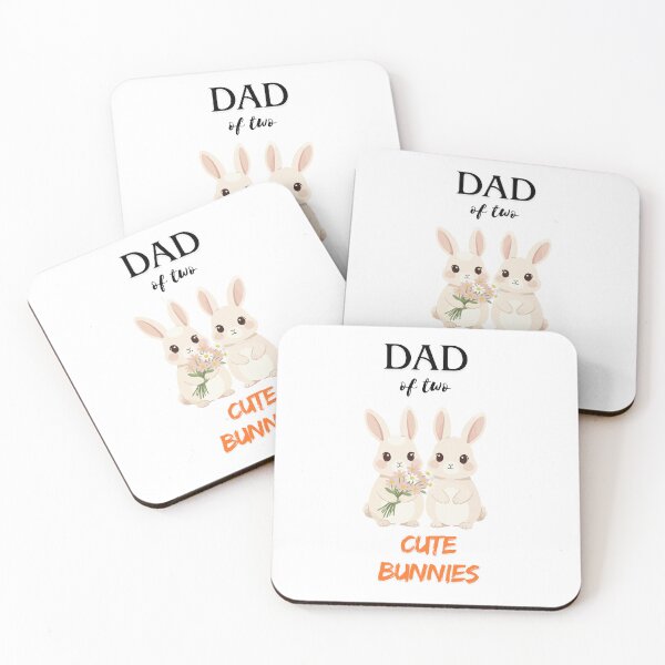 Item preview, DAD OF TWO CUTE BUNNIES designed and sold by KISMIN.