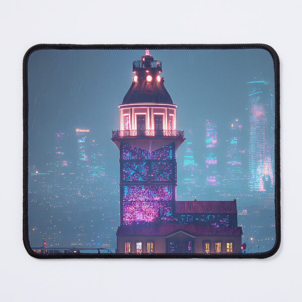 Item preview, Cyberpunk Istanbul: Maiden's Tower 2077 - Neon Edition designed and sold by etuvibes.