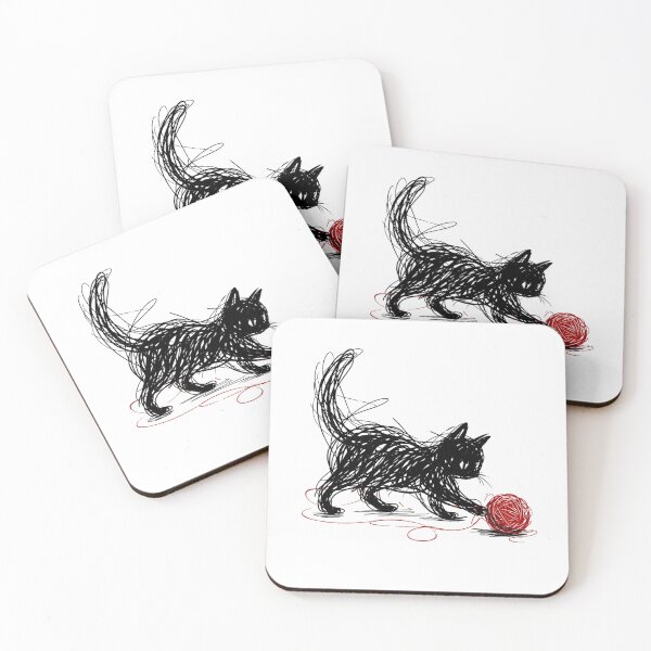 Item preview, Cat playing designed and sold by T-shirtJohny.