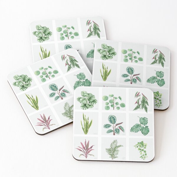Item preview, Watercolor Houseplant Botanical Wall Art designed and sold by Wild Paws and Pine Co. ©.