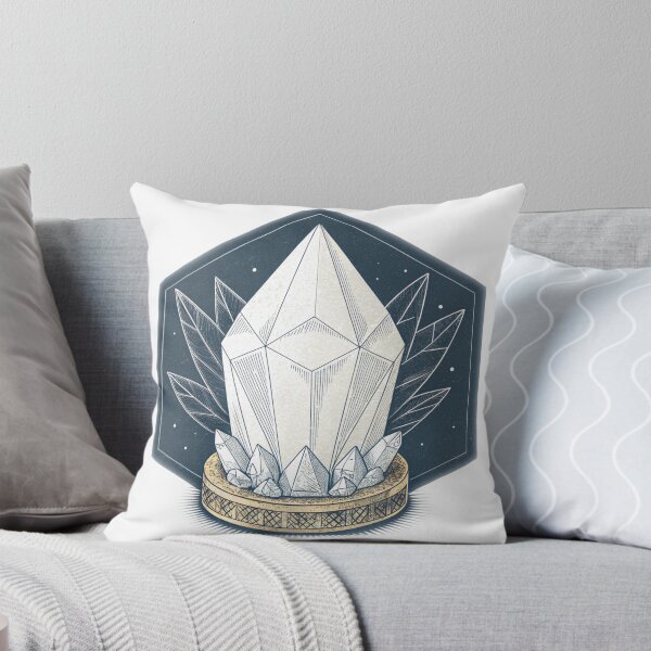 Item preview, Salt Crystal Relic — Minimal Geology Artifact in Navy & Gold | “Time as Layers” Mineral Art designed and sold by VivoStudio.