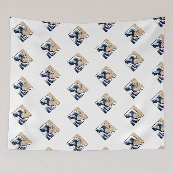Item preview, Square Great Wave Fuji designed and sold by markusvertikal.