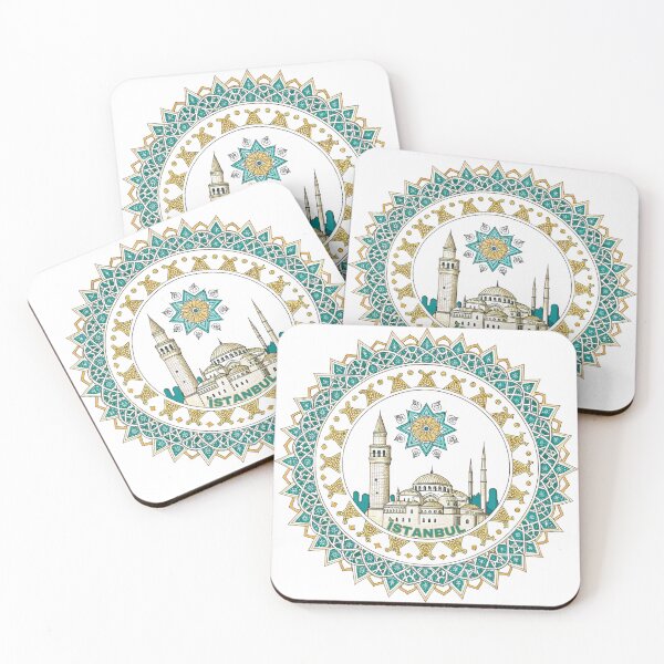 Item preview, Vintage Istanbul Skyline - Cultural Architectural Mandala Design  designed and sold by asliberry.