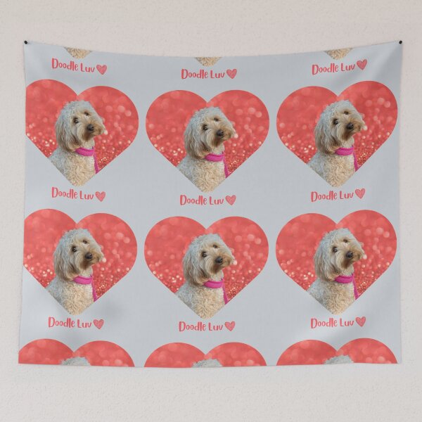 Item preview, Doodle Luv - red sparkle heart puppy designed and sold by Doodles Down South.