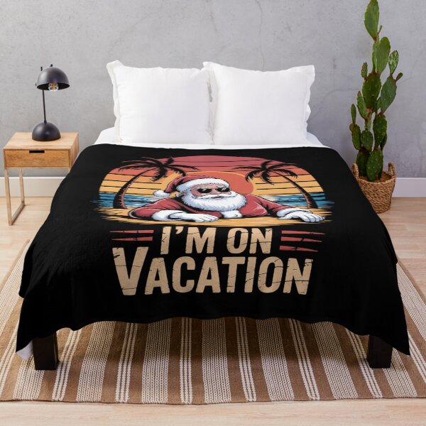 Item preview, I_m On Vacation Santa Funny Summer Holiday Palm Tree designed and sold by comptorasunfia.