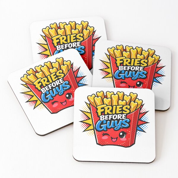 Item preview,  Fries Before Guys Funny Galentines Day Valentines Sticker Shirt BFF Gift designed and sold by GiftsForge.