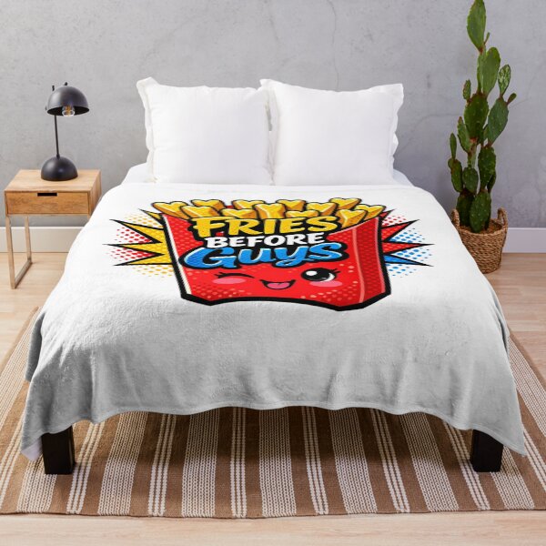 Item preview,  Fries Before Guys Funny Galentines Day Valentines Sticker Shirt BFF Gift designed and sold by GiftsForge.